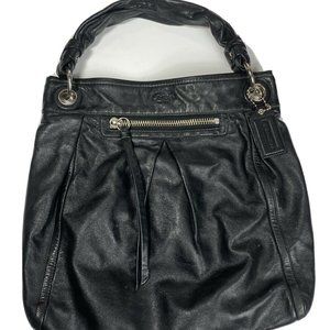 Coach F0993-13411 Black Leather Shoulder Bag GUC